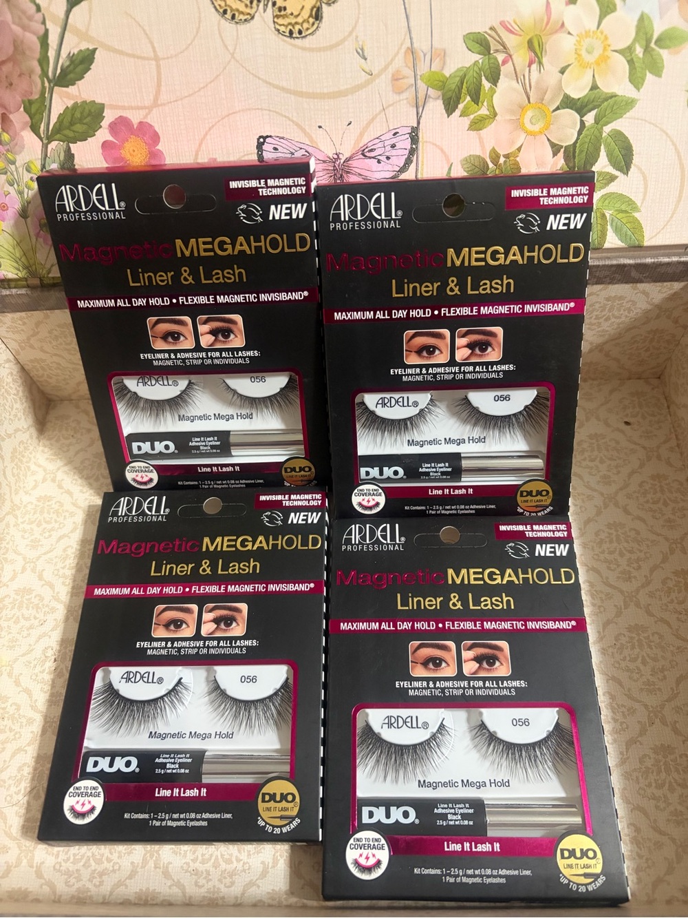 Ardell Magnetic MegaHold Liner & Lash Set #056 Black pack of 4